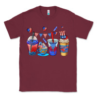 Burgundy 4th of july coffee cups Classic Tee - AdoDesignShop