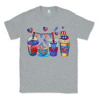 Heather Grey 4th of july coffee cups Classic Tee - AdoDesignShop