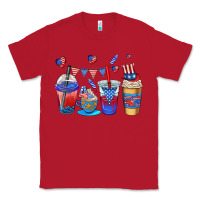 Red 4th of july coffee cups Classic Tee - AdoDesignShop