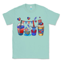 Seafoam 4th of july coffee cups Classic Tee - AdoDesignShop