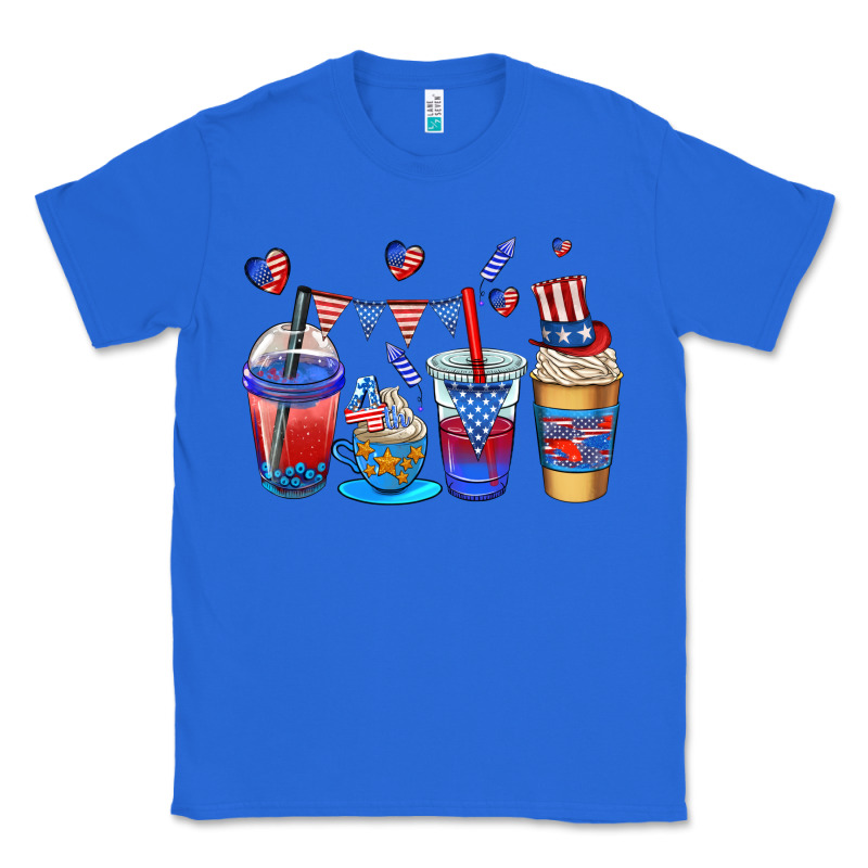4th Of July Coffee Cups Classic Tee by AdoDesignShop | Teevron