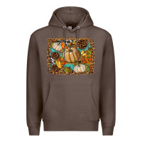 Coffee fall pumpkin background Premium Hoodie - BundleAndBundleShop