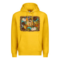 Lemon fall pumpkin background Premium Hoodie - BundleAndBundleShop