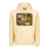 Pina Colada fall pumpkin background Premium Hoodie - BundleAndBundleShop