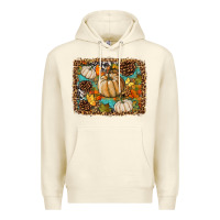 Sandshell fall pumpkin background Premium Hoodie - BundleAndBundleShop