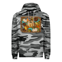 Slate Camo fall pumpkin background Premium Hoodie - BundleAndBundleShop