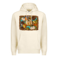 Tofu fall pumpkin background Premium Hoodie - BundleAndBundleShop