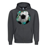 Smoke western sport soccer camouflage turquoise pattern Zipper Hoodie - Artiststas