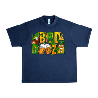 Navy bad boozy st patricks Urban Heavy Tee - FaDigitalArtStudio