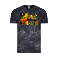 Cloud Black Black princess juneteenth Vintage Tee - Zillion Design Studio