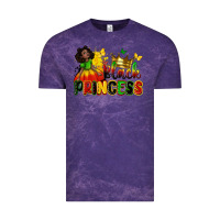 Cloud Purple Black princess juneteenth Vintage Tee - Zillion Design Studio