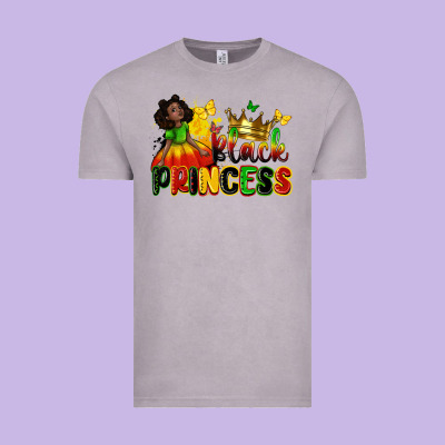 Black Princess Juneteenth Vintage Tee Designed By Zillion Design Studio