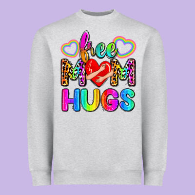Free Mom Hugs Heavyweight Sweatshirt Designed By Zillion Design Studio