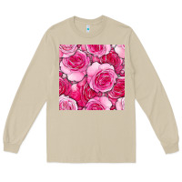 Mushroom valentines day all dress up roses seamless pattern Long Sleeve Tee - BundleAndBundleShop
