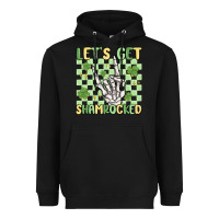 Black let's get shamrocked Heavyweight Hoodie - MaliasSmallBusiness