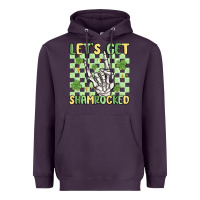 Plum let's get shamrocked Heavyweight Hoodie - MaliasSmallBusiness