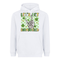 White let's get shamrocked Heavyweight Hoodie - MaliasSmallBusiness