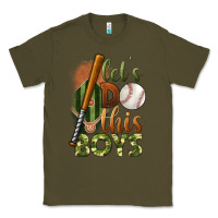 Army Green let's do this boys field baseball Classic Tee - BundleAndBundleShop