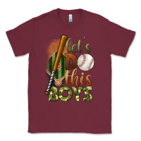 Burgundy let's do this boys field baseball Classic Tee - BundleAndBundleShop