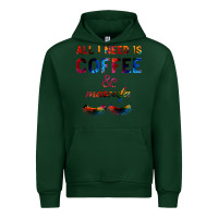 Forest Green All I Need Is Coffee And Mascara Urban Hoodie - Bettercallsaul