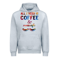 Heather Grey All I Need Is Coffee And Mascara Urban Hoodie - Bettercallsaul