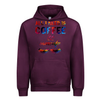 Mauve Wine All I Need Is Coffee And Mascara Urban Hoodie - Bettercallsaul