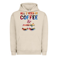 Pigment French Oak All I Need Is Coffee And Mascara Urban Hoodie - Bettercallsaul