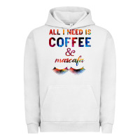Pigment Lunar Rock All I Need Is Coffee And Mascara Urban Hoodie - Bettercallsaul