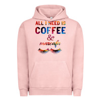 Pigment Salmon All I Need Is Coffee And Mascara Urban Hoodie - Bettercallsaul