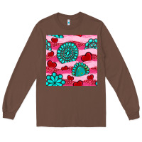 Chestnut valentines day turquoise gemstone  and hearts Long Sleeve Tee - BundleAndBundleShop