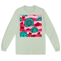 Matcha valentines day turquoise gemstone  and hearts Long Sleeve Tee - BundleAndBundleShop