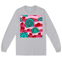 Moon Dust valentines day turquoise gemstone  and hearts Long Sleeve Tee - BundleAndBundleShop