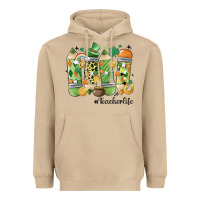 Mushroom retro patricks day teacher life Heavyweight Hoodie - MaliasSmallBusiness