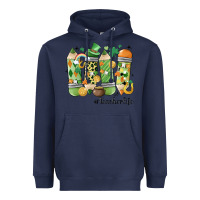 Navy retro patricks day teacher life Heavyweight Hoodie - MaliasSmallBusiness