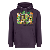 Plum retro patricks day teacher life Heavyweight Hoodie - MaliasSmallBusiness