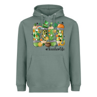 Sage retro patricks day teacher life Heavyweight Hoodie - MaliasSmallBusiness