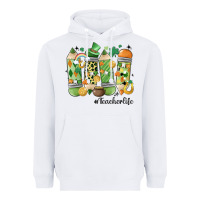 White retro patricks day teacher life Heavyweight Hoodie - MaliasSmallBusiness