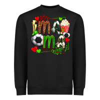 Black mama soccer with popcorn Heavyweight Sweatshirt - texasbilliewilder