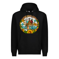 Black teaching my tribe round earring Premium Hoodie - BundleAndBundleShop