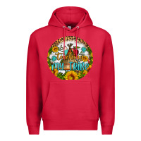 Cardinal teaching my tribe round earring Premium Hoodie - BundleAndBundleShop