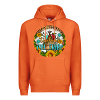 Carrot teaching my tribe round earring Premium Hoodie - BundleAndBundleShop