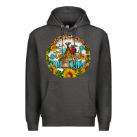 Charcoal Heather teaching my tribe round earring Premium Hoodie - BundleAndBundleShop