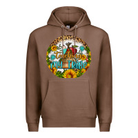 Chestnut teaching my tribe round earring Premium Hoodie - BundleAndBundleShop