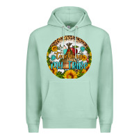 Seafoam teaching my tribe round earring Premium Hoodie - BundleAndBundleShop