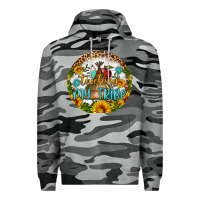 Slate Camo teaching my tribe round earring Premium Hoodie - BundleAndBundleShop