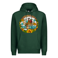 Sports Green teaching my tribe round earring Premium Hoodie - BundleAndBundleShop
