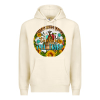 Tofu teaching my tribe round earring Premium Hoodie - BundleAndBundleShop