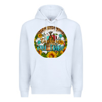 White teaching my tribe round earring Premium Hoodie - BundleAndBundleShop