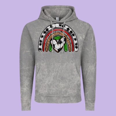 Soccer Rainbow Vintage Hoodie Designed By Zillion Design Studio