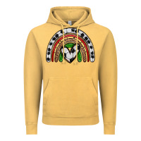 Vintage Mustard soccer rainbow Vintage Hoodie - Zillion Design Studio